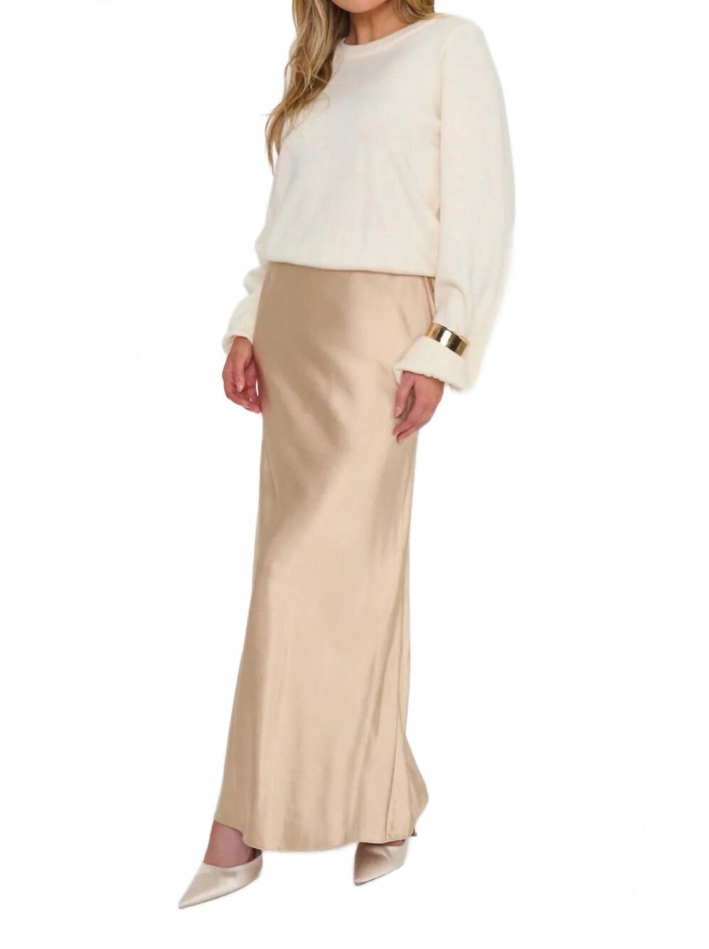 NEW SHOW ME YOUR MUMU tammi twofer maxi dress in cream